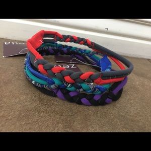 NWT Nordstrom Zella Set of 3 Braided Headbands